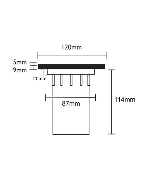 MR16 Inground Up Lights IP67 (Square / Solid Brass Faceplate)