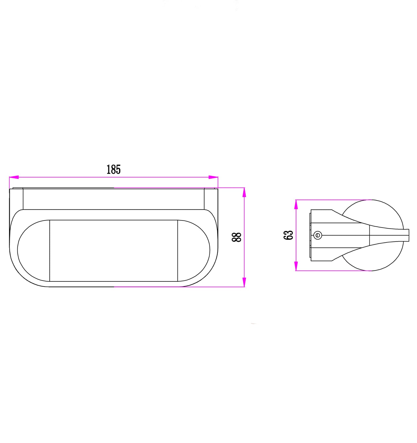 MARINA: Exterior LED Up/Down Surface Mounted Wall Lights IP65