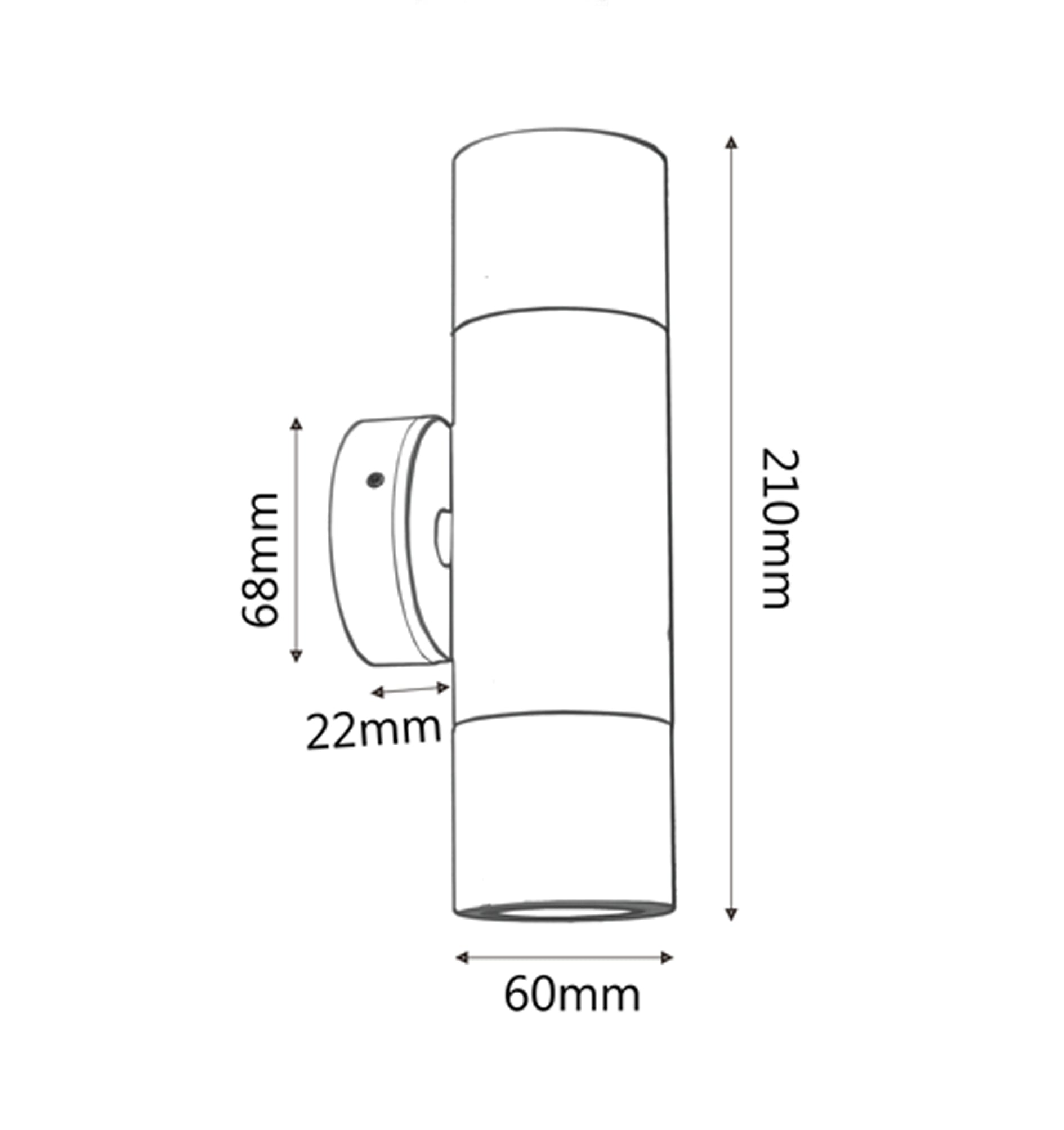 MR16 Exterior Wall Pillar Spot Lights (Matte Grey) IP65