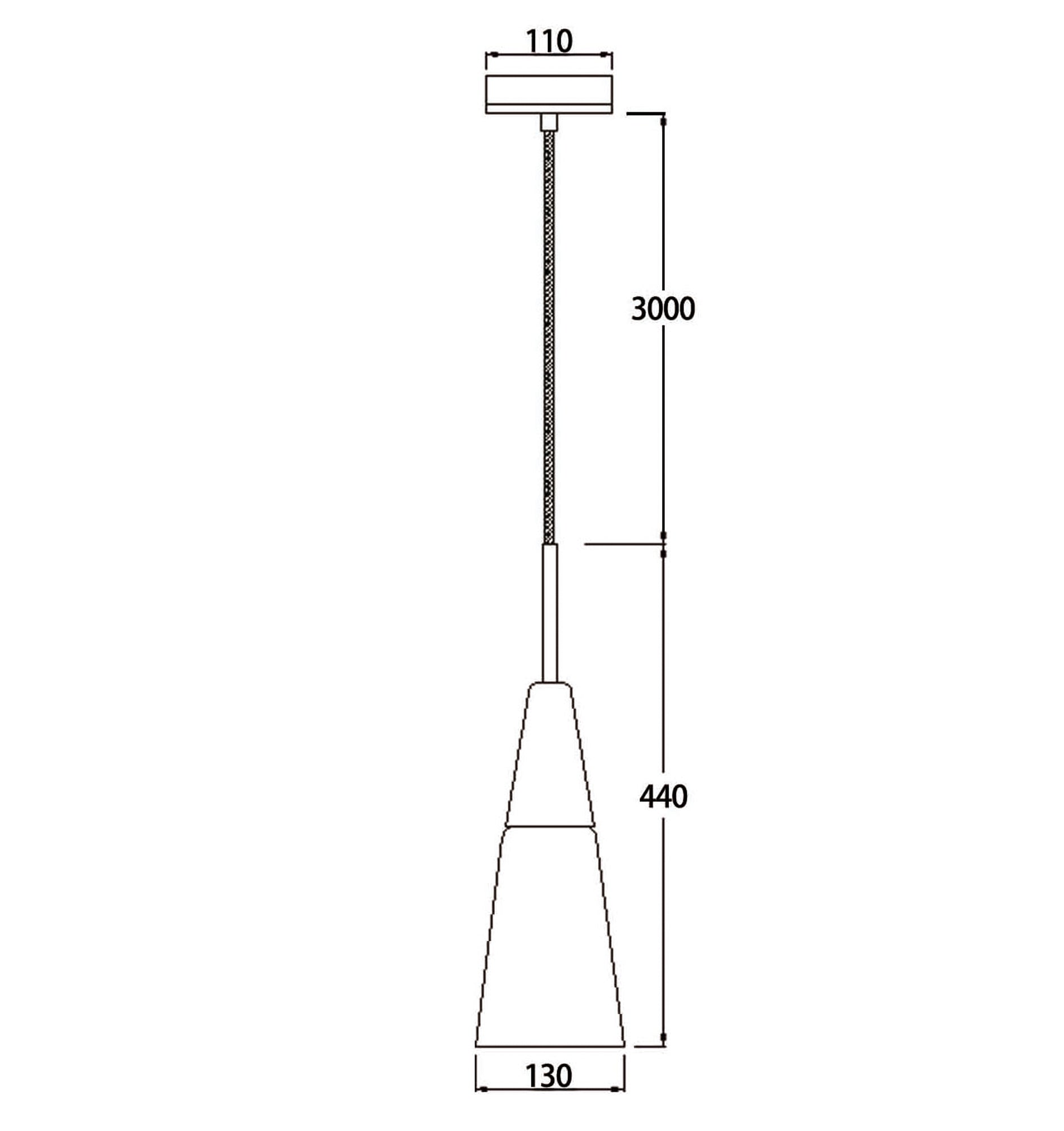 FINN: Scandinavian Blonde Wood & Opal Glass Long Cone Pendant Light