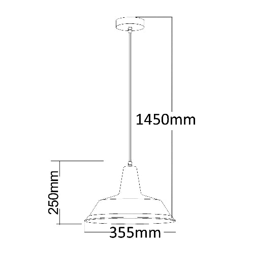 DIVO: Industrial Retro Dome Chrome Pendant Light