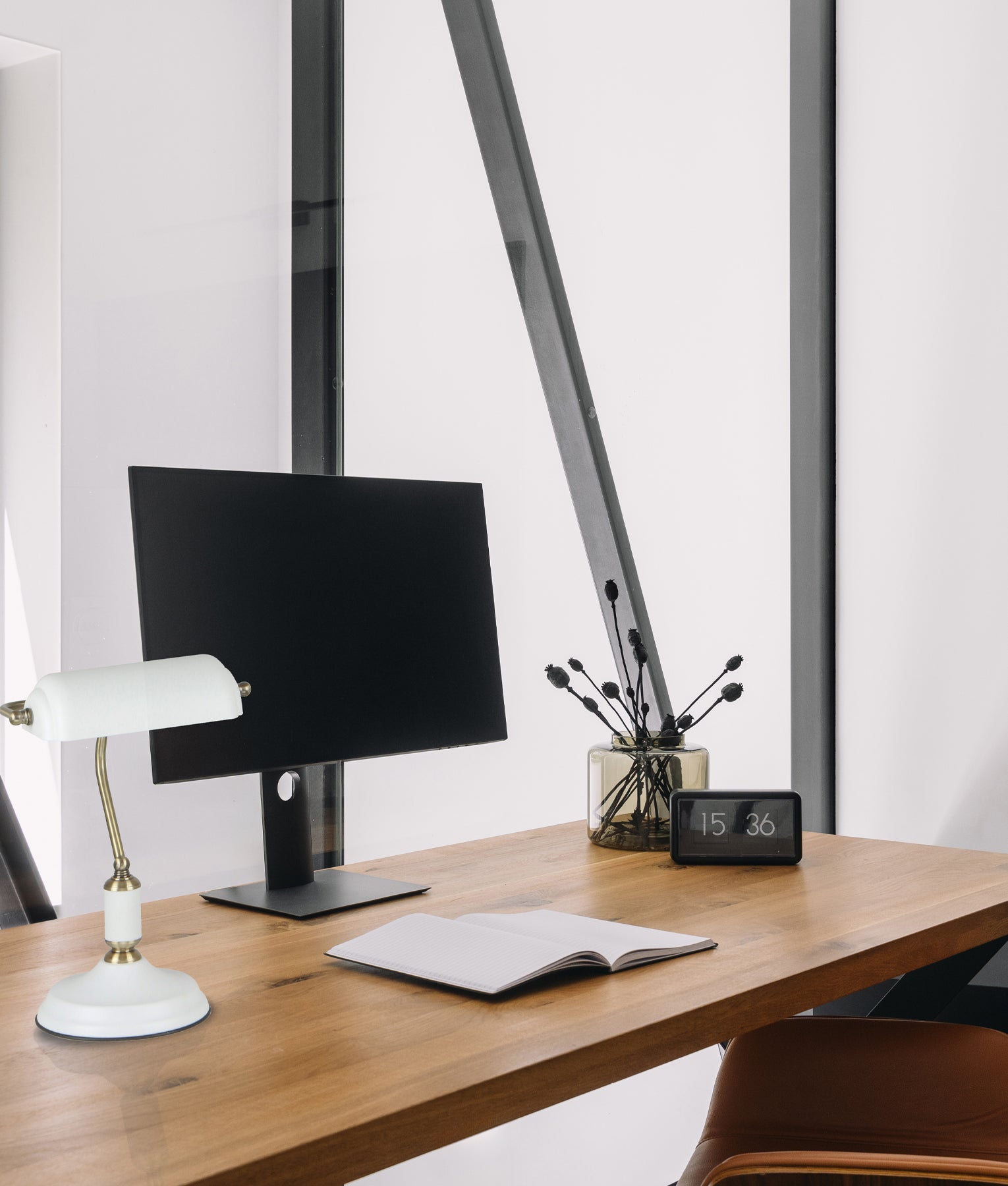 BANCA: Interior Banker Lamps with Cylindrical Shade