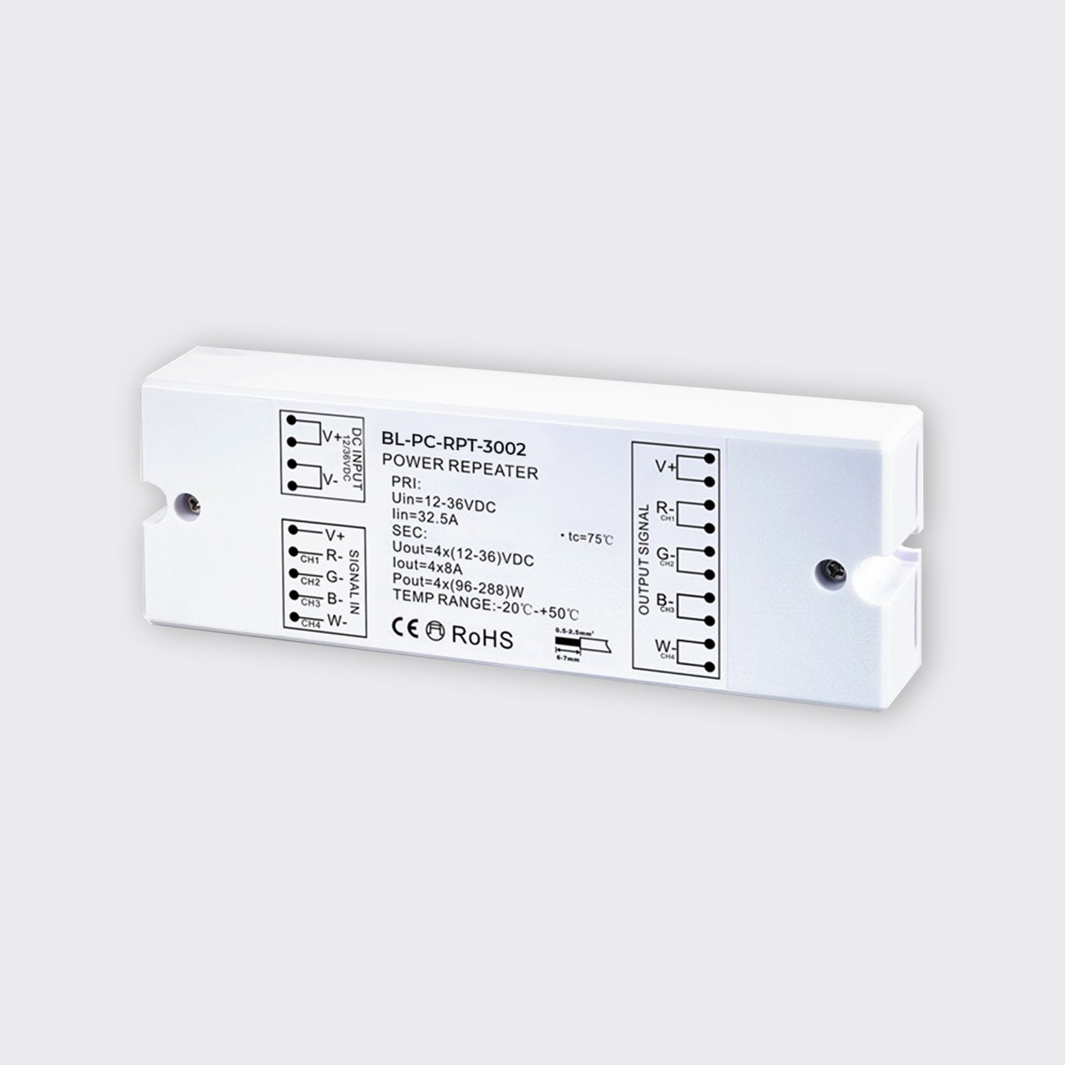 4 × 4–8A Repeater | 12-48V