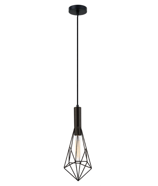 BLACKBAND & WHITEBAND Small Diamond Shape Bird Cage Pendant Lights