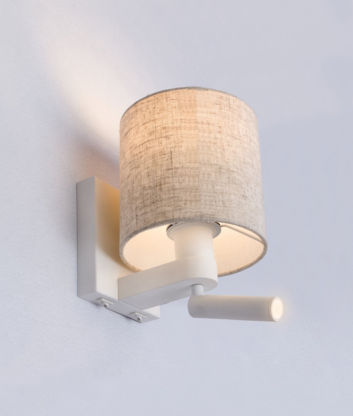 BRIGHTON: City Series E27 Interior Wall Lamp With Adjustable LED Reading Lights
