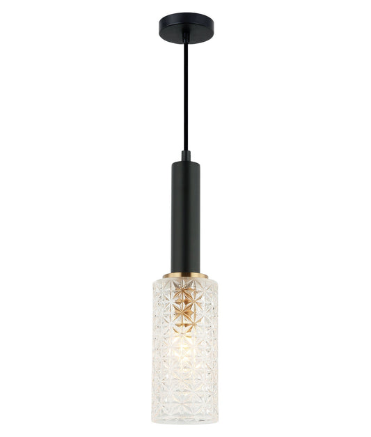 CLEO: Interior Oblong Cut Glass Pendant Light