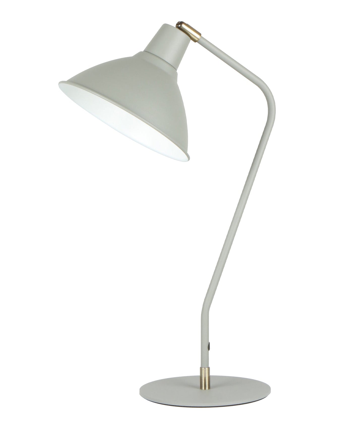 COLLO:  Cone Shade with Antique Brass Highlight Table Lamps