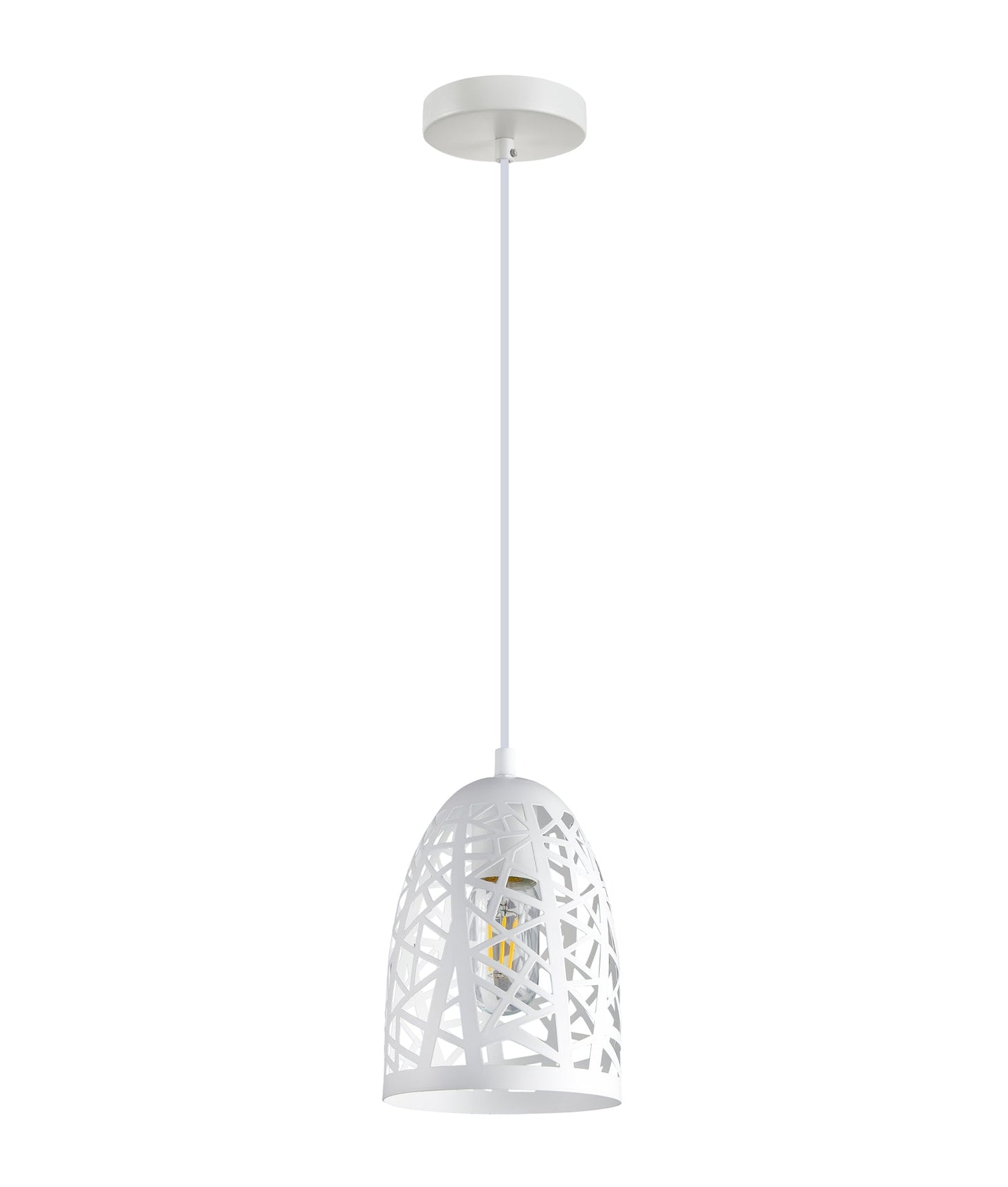 ESCAMA: Interior Iron Cage Ellipse Pendant Lights