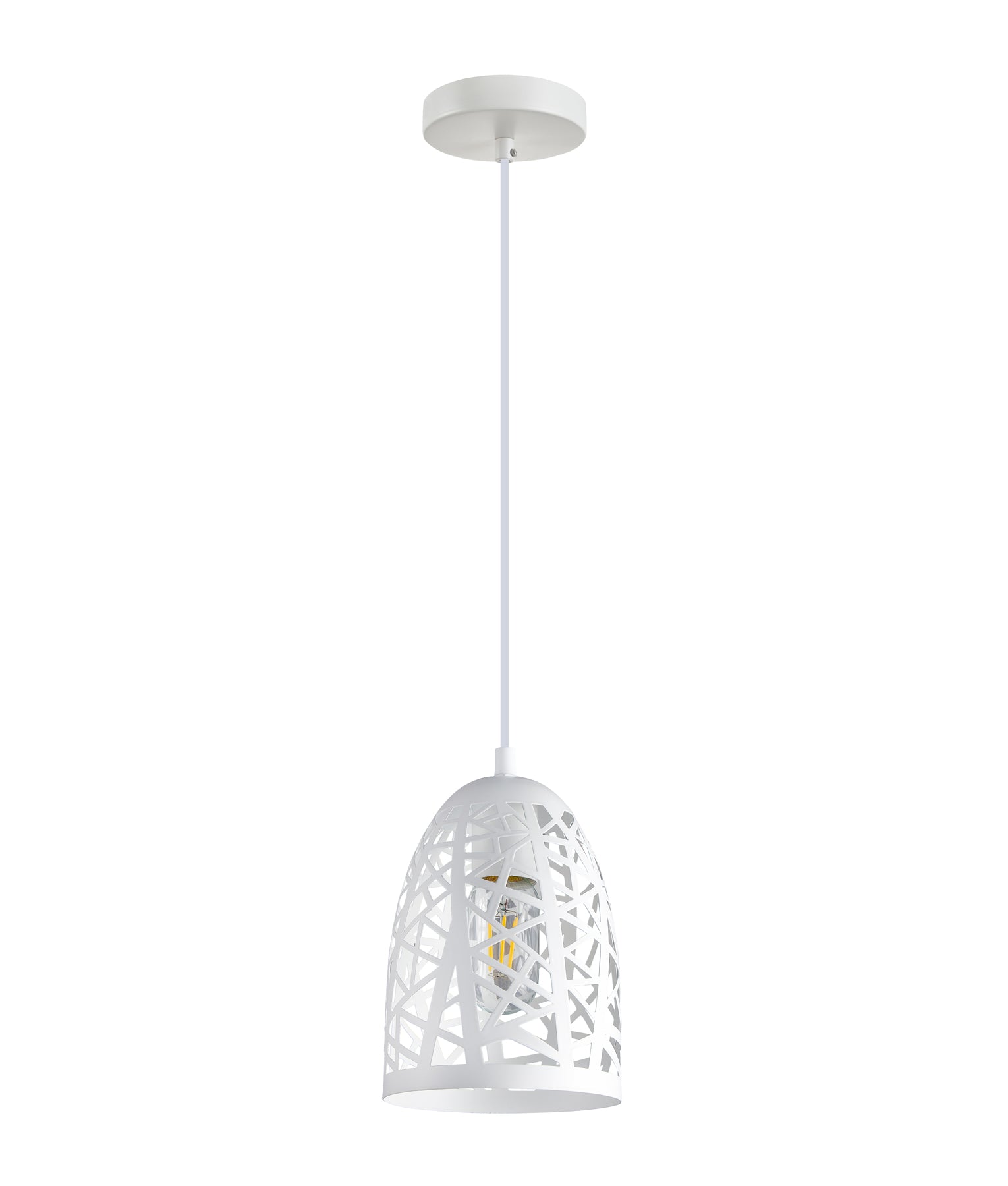 ESCAMA: Interior Iron Cage Ellipse Pendant Lights