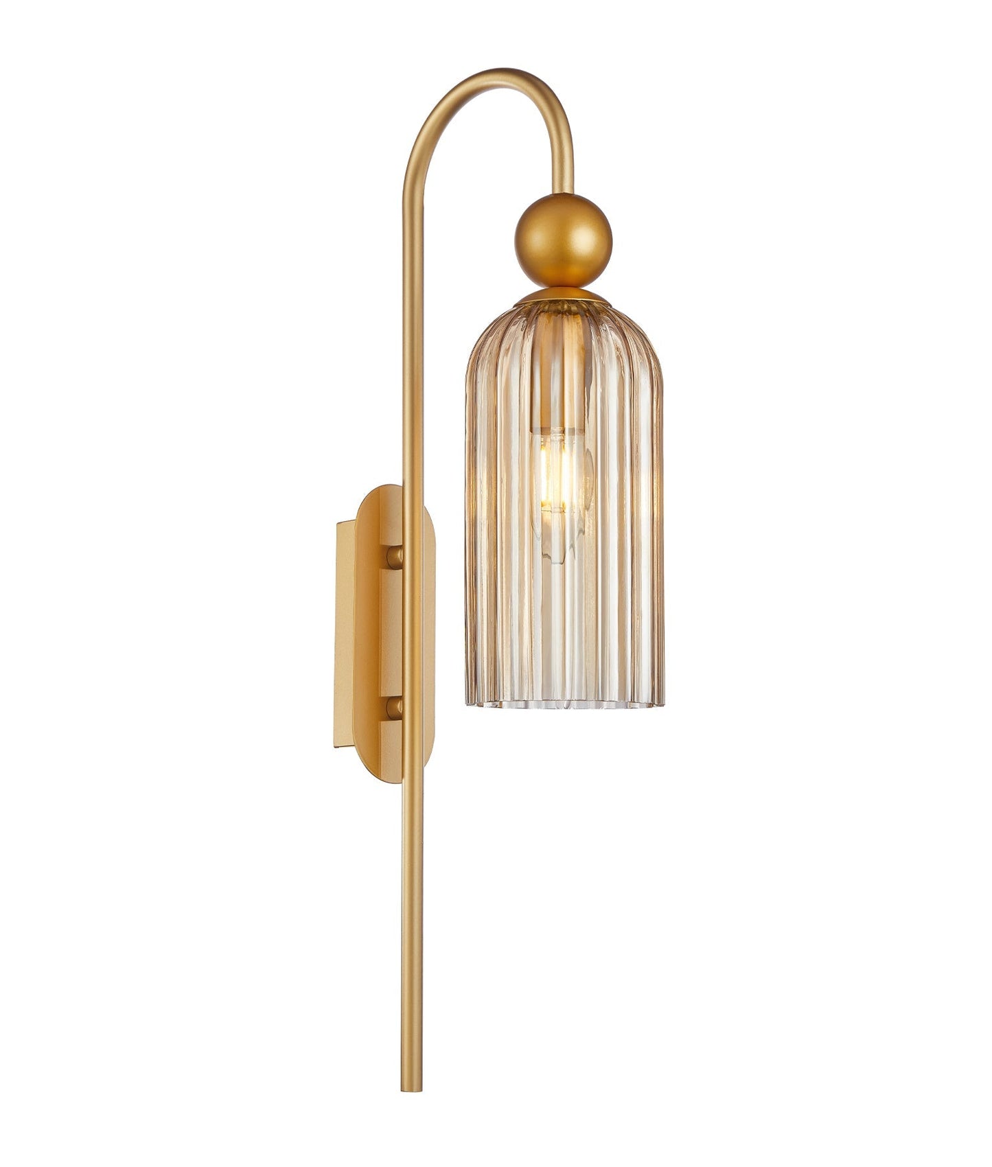 FLAUTA: Interior Round Top Cylinder Ribbed Wall Lights