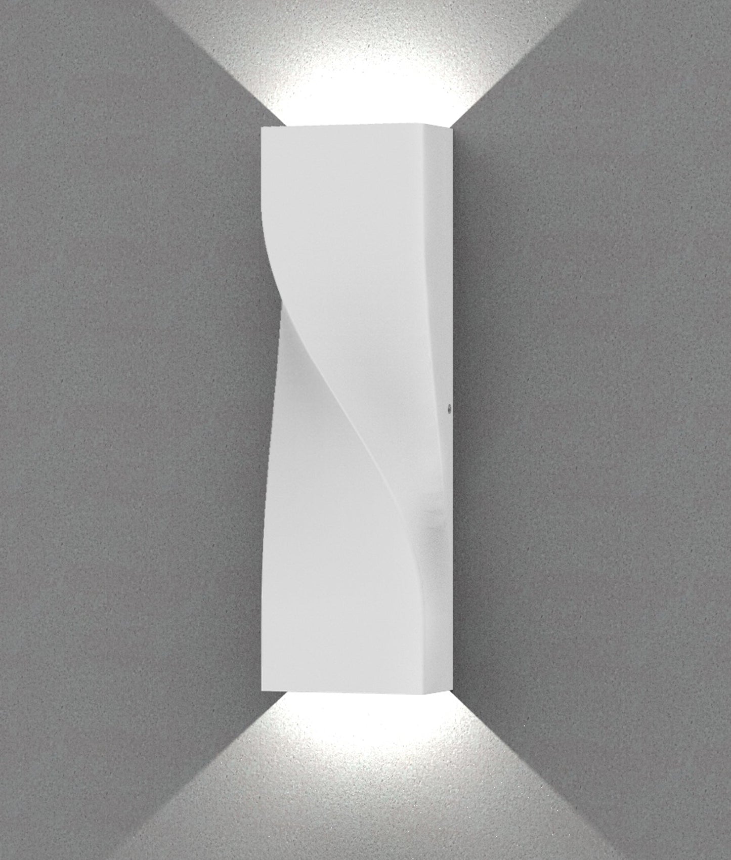 GIROTRI: Large Exterior LED Tri-CCT Surface Mounted Up/Down Twist Wall Lights IP65