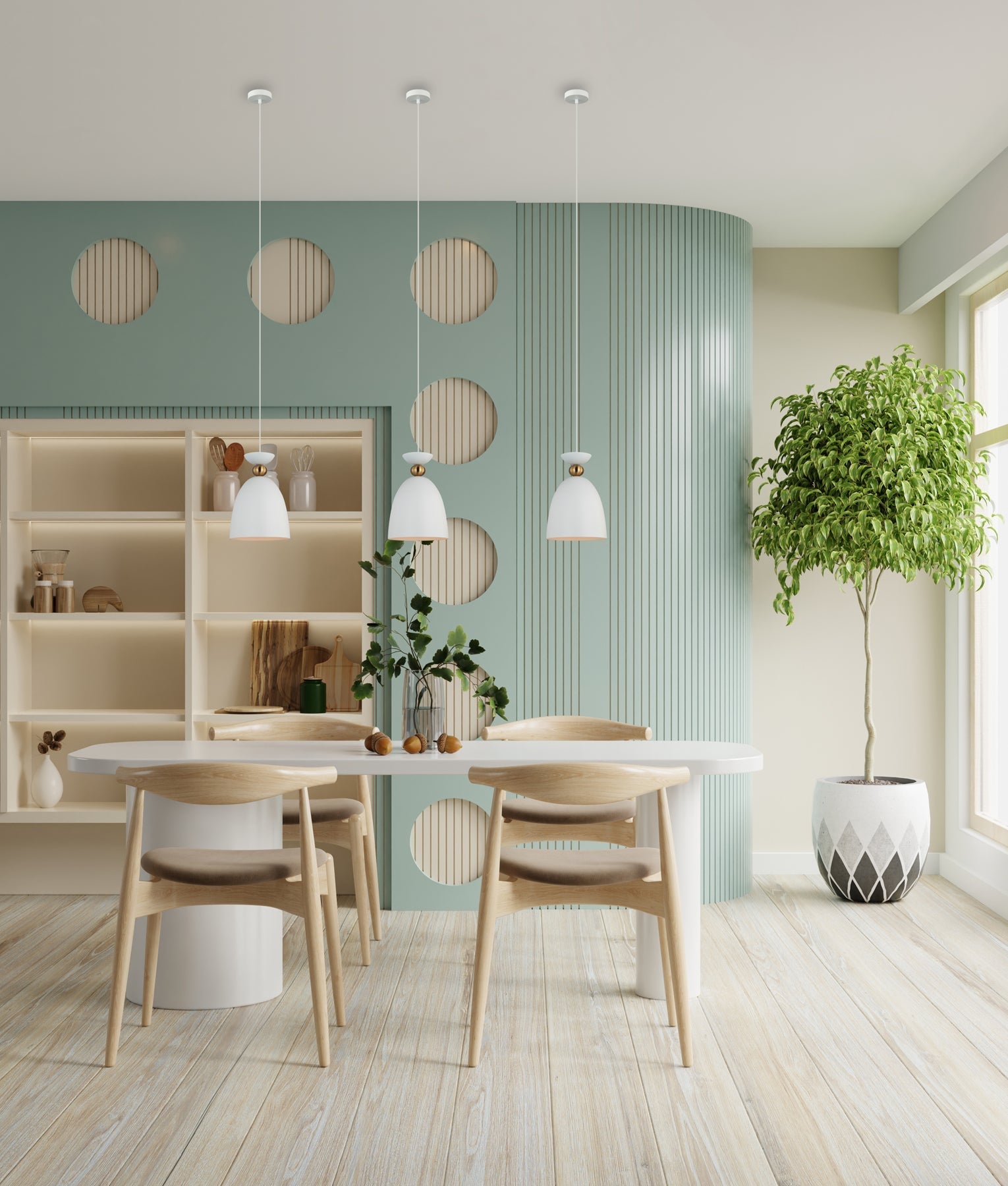 KANSI: Interior Bell Shape Pendant Lights