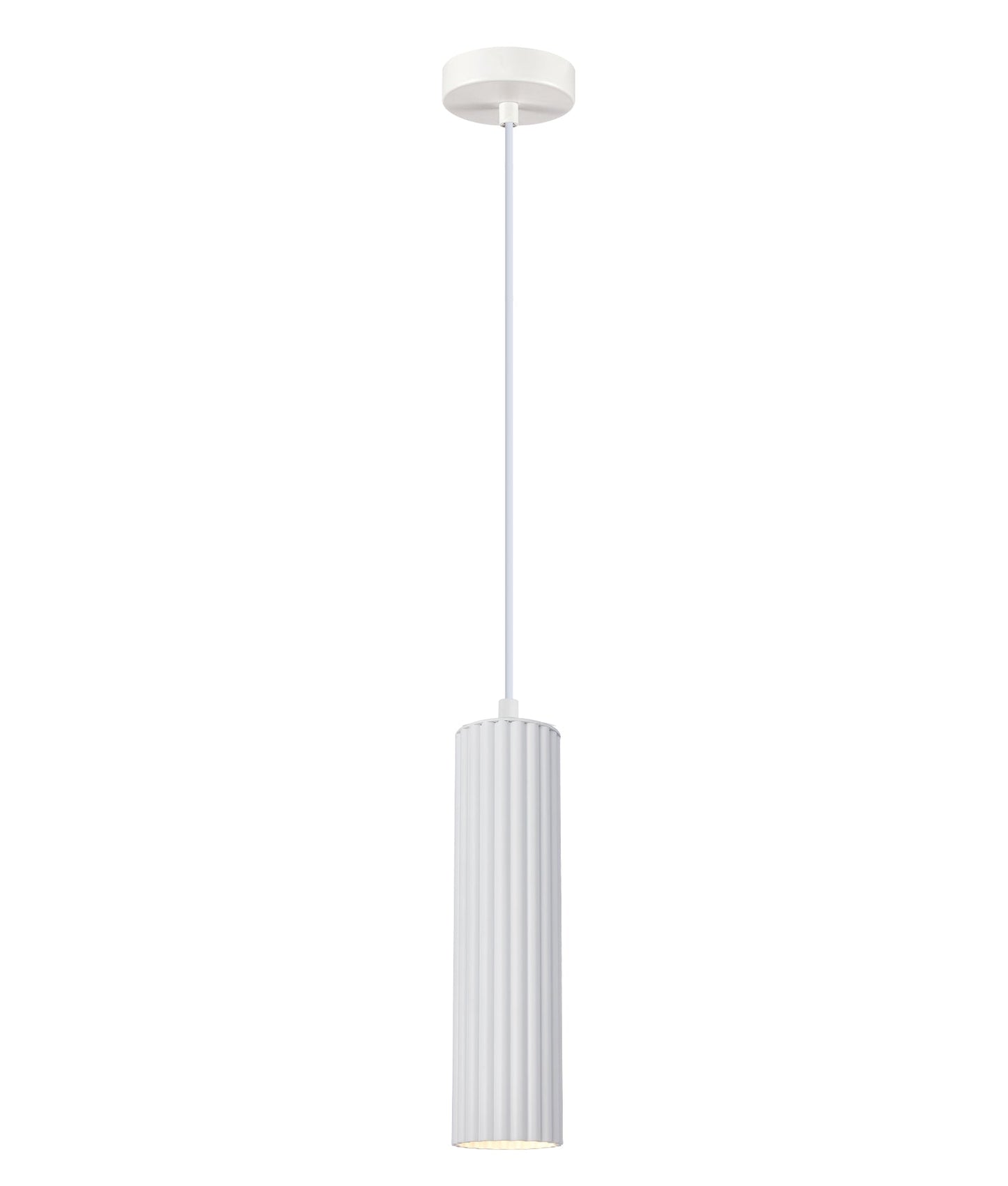 KOLONNE: Interior GU10 Ribbed Cylinder Pendant Lights