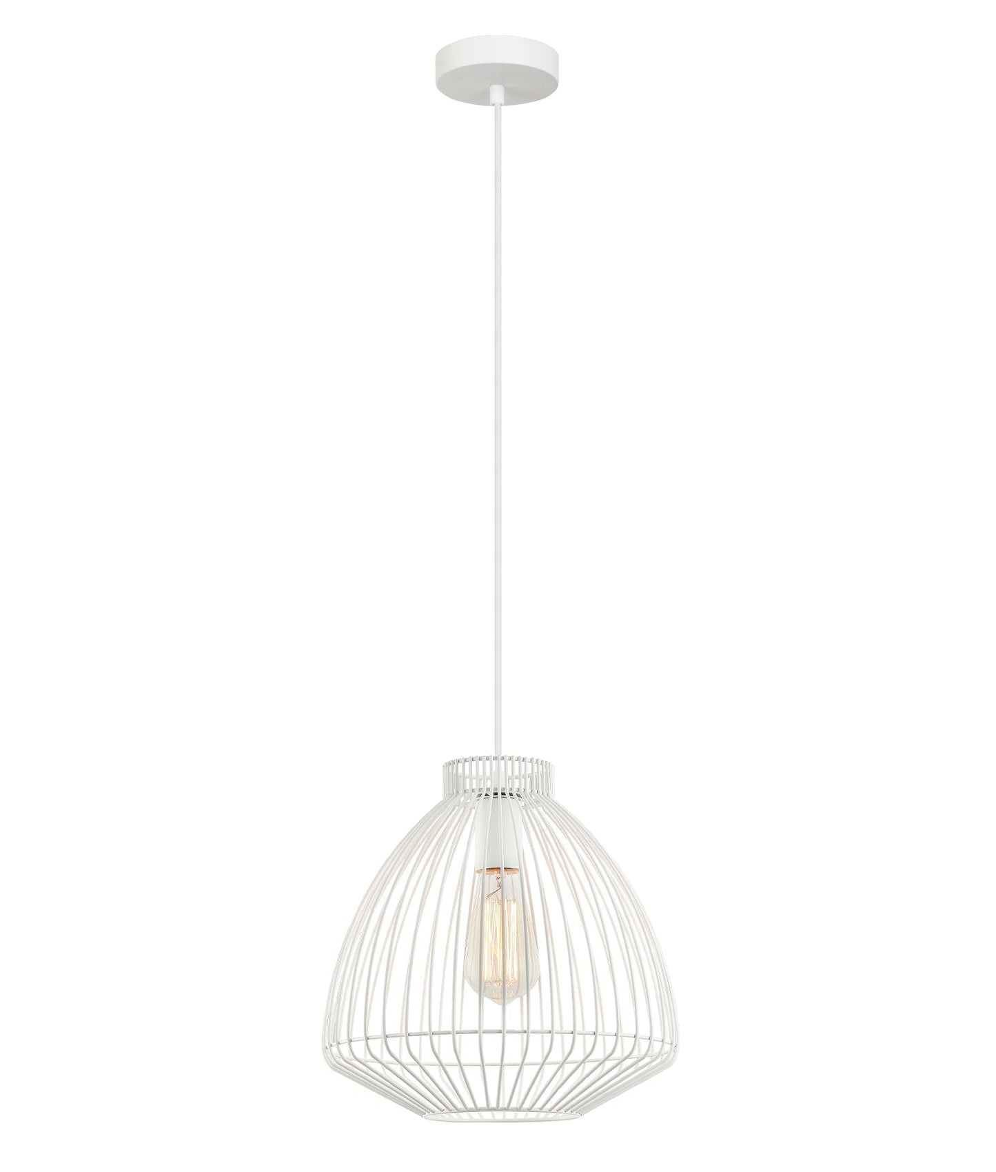 MANU: Modern Interior Cone (Concave) Wire Cage Pendant Lights
