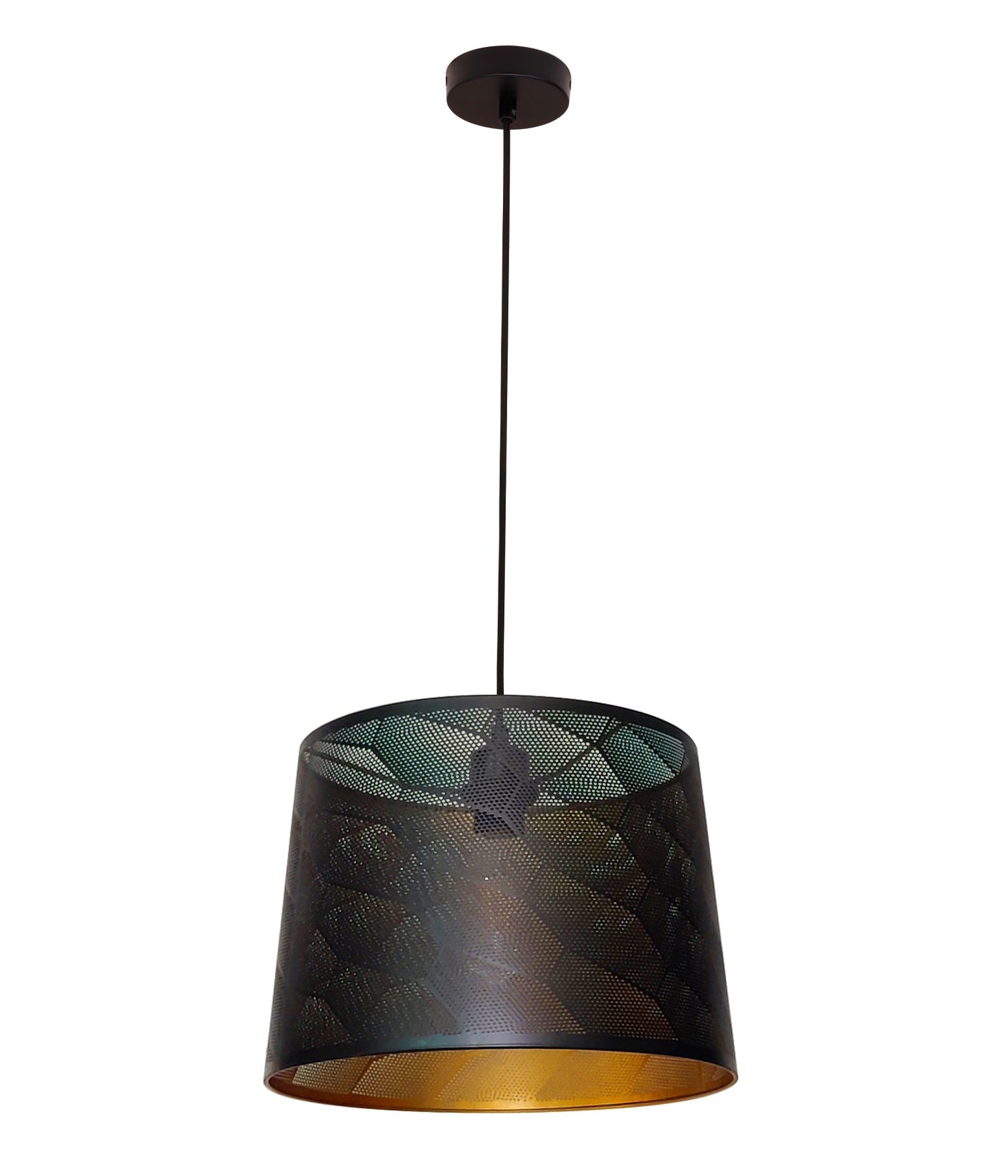 PENSHADE: Interior Slanted with Honeycomb Pattern Laser Cut Pendant Lights