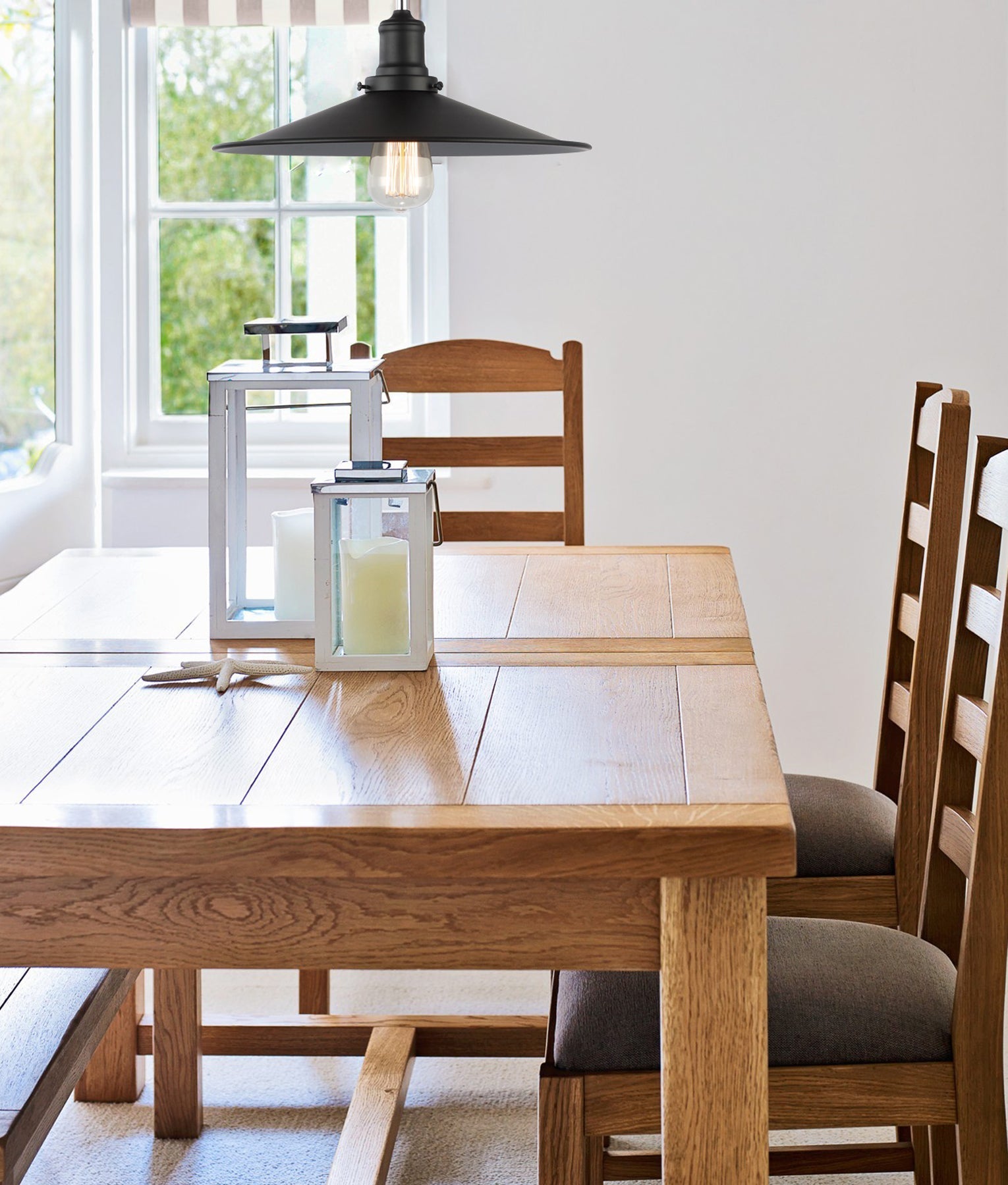 PIATTO: Industrial Black Coolie Pendant Lights
