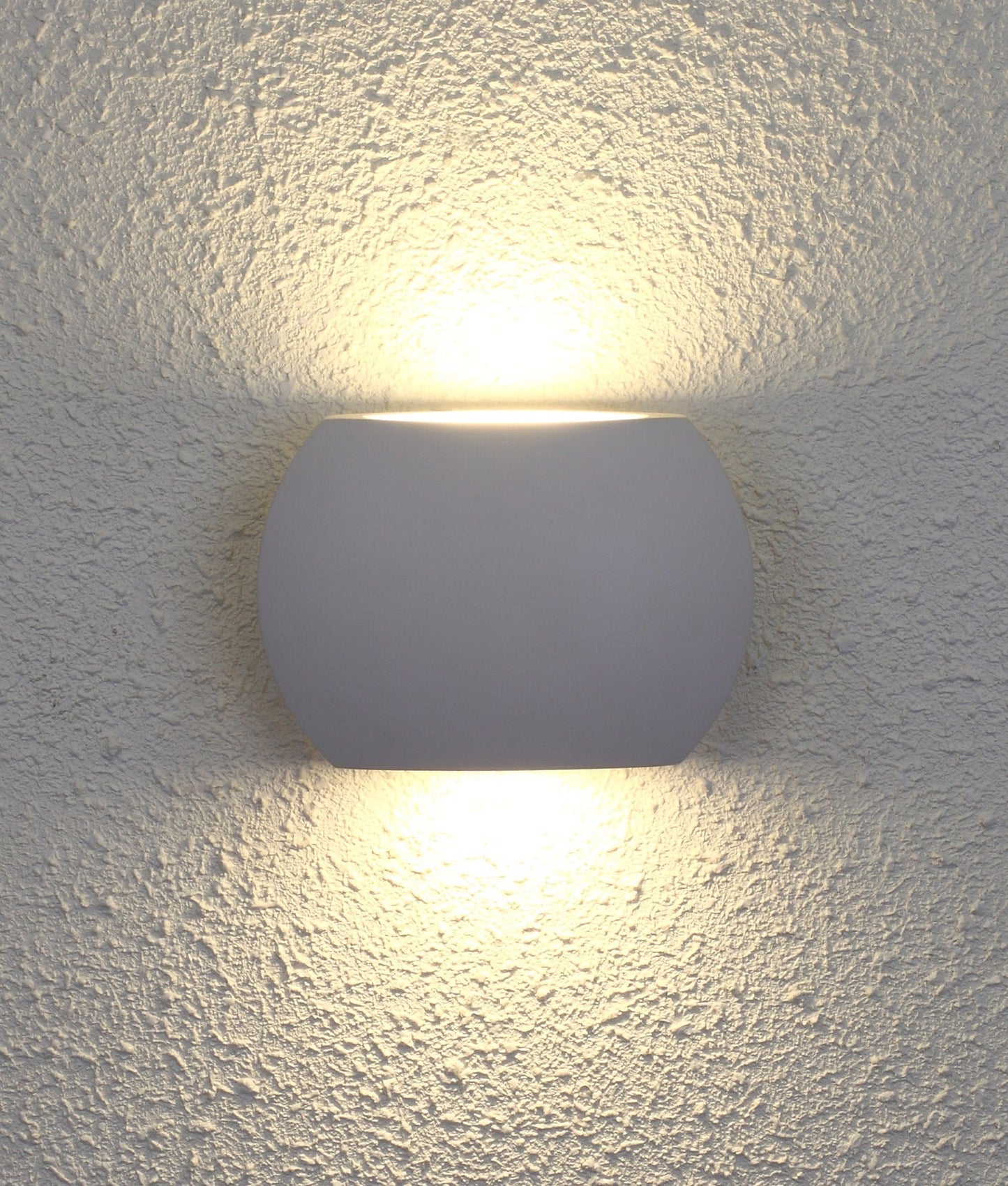REMO: Surface Mounted LED Exterior Curved Up/Down Wall Lights IP54