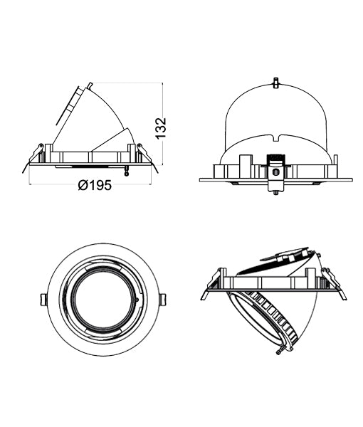 SHOP: LED Commercial Shop Lighters / Downlights (Round)