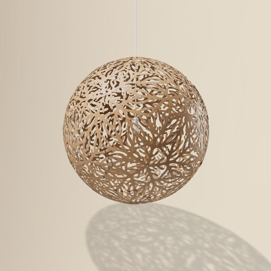 Sola pendant light in bamboo by David Trubridge