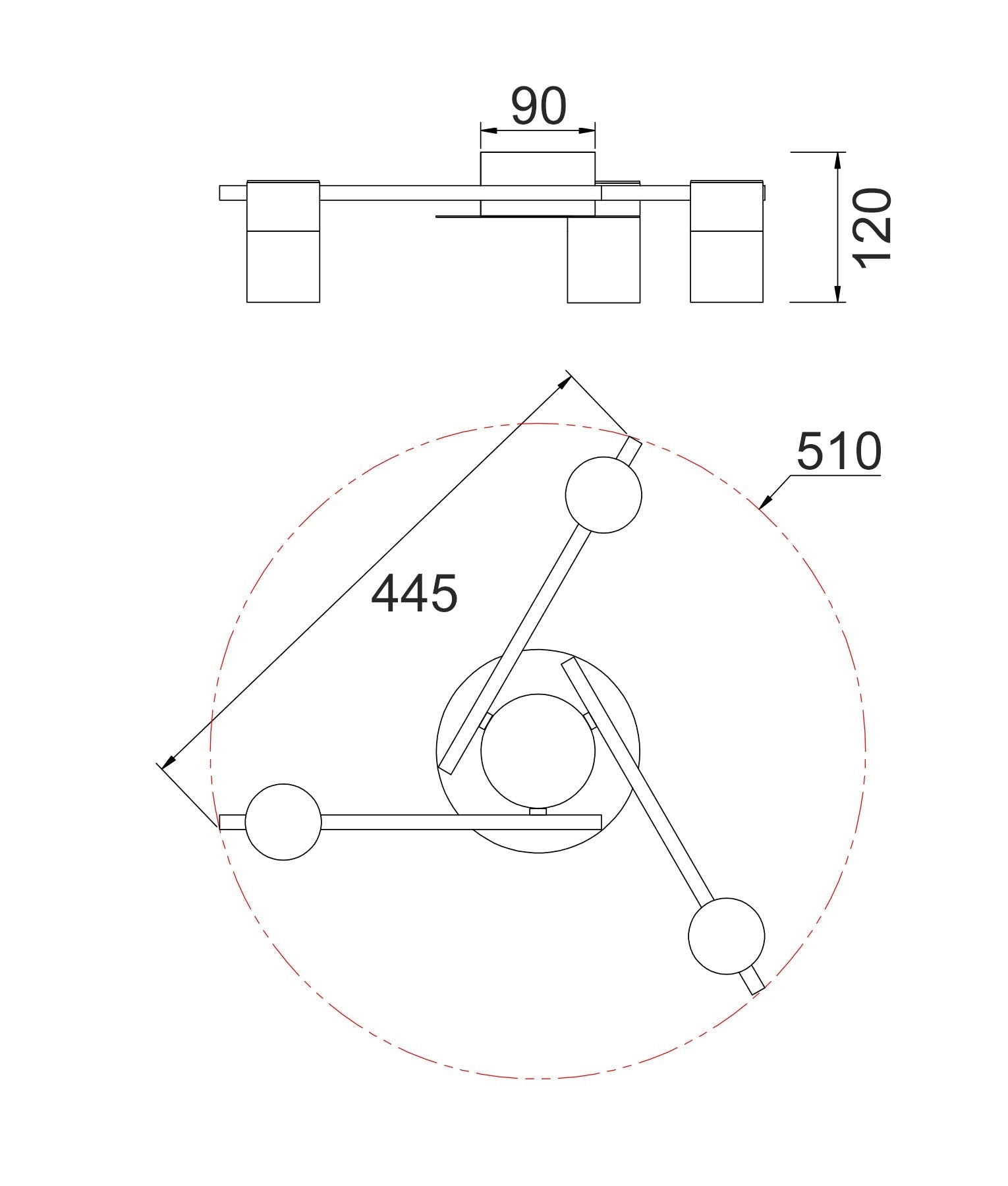 TACHE: Interior Spot Ceiling Lights (with Adjustable Black Heads) IP20