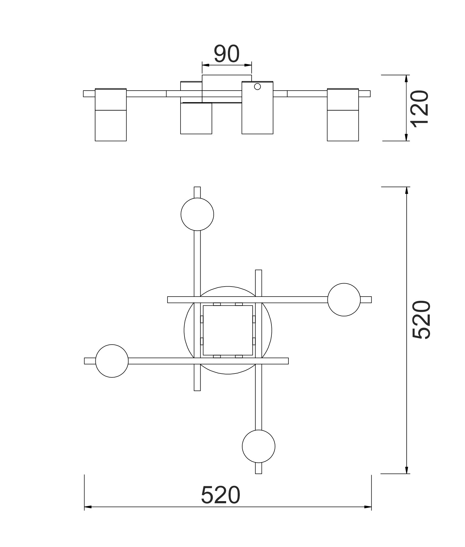 TACHE: Interior Spot Ceiling Lights (with Adjustable Black Heads) IP20