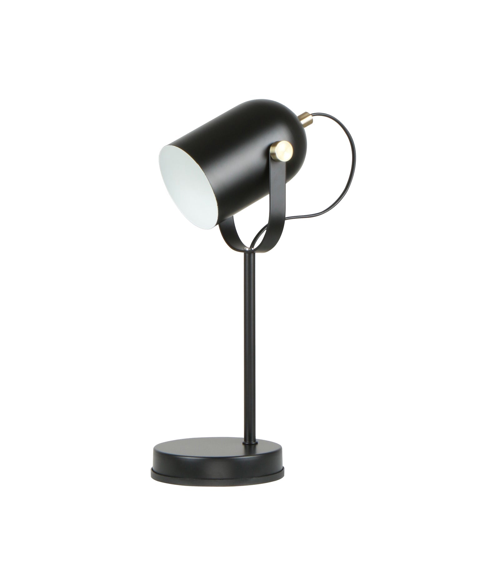 TAZZA: Ellipse Shade with Antique Brass Highlight Table Lamps