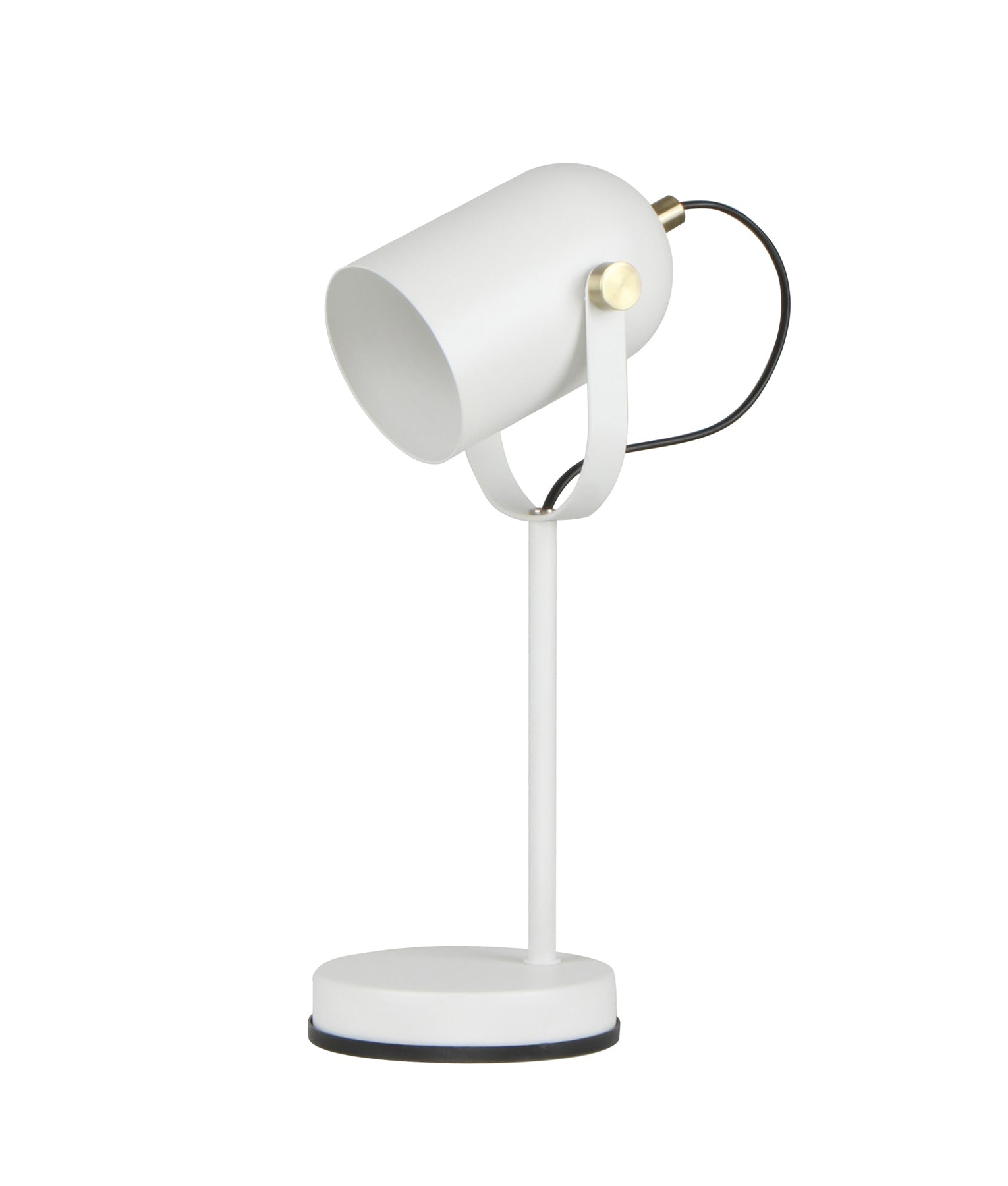 TAZZA: Ellipse Shade with Antique Brass Highlight Table Lamps