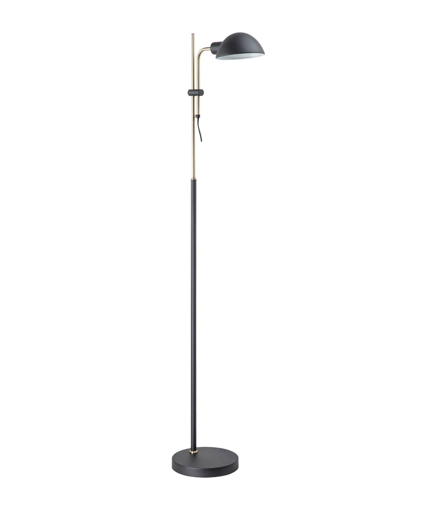 TETTU: Adjustable Height Swivel Head Sand Black Floor Lamps