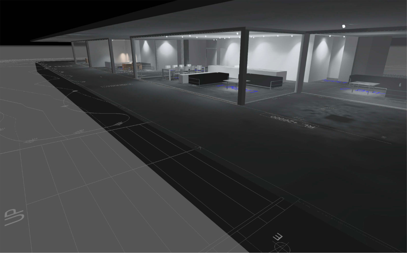 Architectural night render — Lot 43, Te Arai