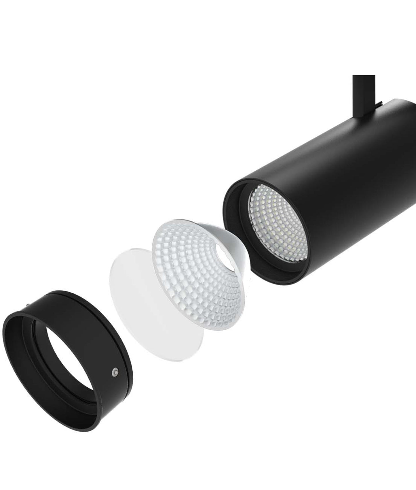 ZONE: 4 Wire 3 Circuit LED Tri-CCT Dimmable Track Head Fittings