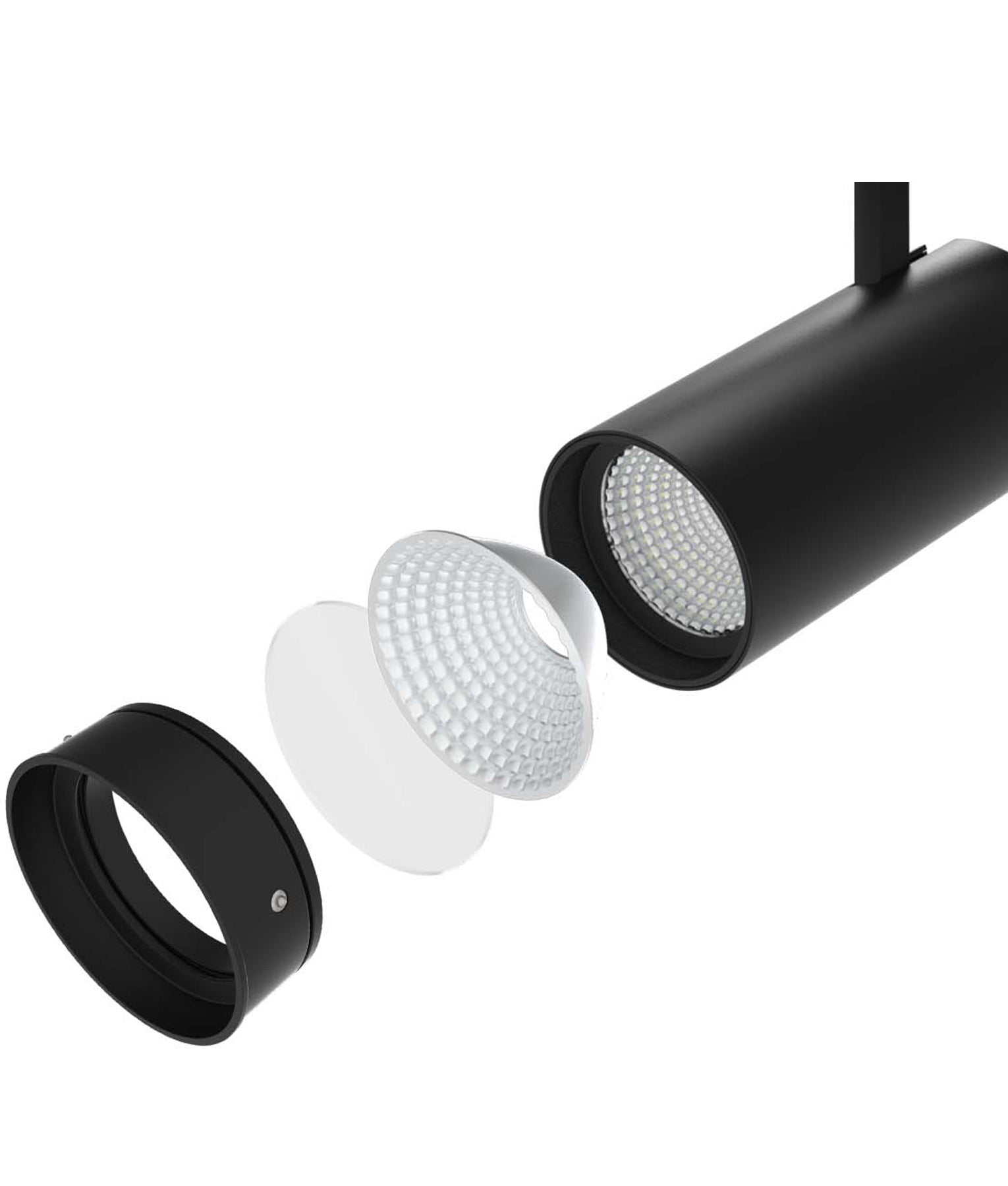 ZONE: 4 Wire 3 Circuit LED Tri-CCT Dimmable Track Head Fittings